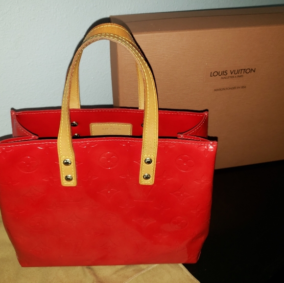 LV Vernis Rouge patent bag, red - Picture 5 of 8